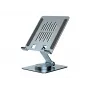 Multimedia-Tablet-Ständer CONCEPTRONIC THANA09G — faltbarer Schwenkständer, 360° drehbare Basis, höhenverstellbar, grau, 150×110×40 mm