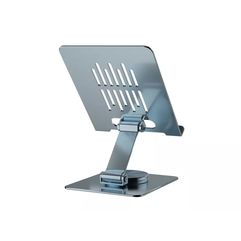 Multimedia-Tablet-Ständer CONCEPTRONIC THANA09G — faltbarer Schwenkständer, 360° drehbare Basis, höhenverstellbar, grau, 150×110×40 mm