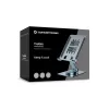 Multimedia-Tablet-Ständer CONCEPTRONIC THANA09G — faltbarer Schwenkständer, 360° drehbare Basis, höhenverstellbar, grau, 150×110×40 mm