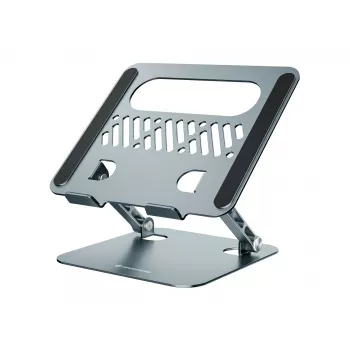 Laptopständer CONCEPTRONIC THANA10G — faltbar aus Aluminium, höhenverstellbar, grau, 240×220×50 mm