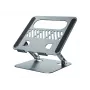 Laptopständer CONCEPTRONIC THANA10G — faltbar aus Aluminium, höhenverstellbar, grau, 240×220×50 mm