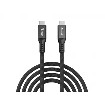 USB4 Gen 4x2 C‑auf‑C‑Kabel EQUIP 1,2 m, 80 Gbit/s, PD240W, 8K@60Hz, Schwarz