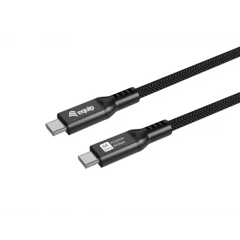 USB4 Gen4x2 C‑zu‑C Kabel EQUIP 2 m, 80 Gbit/s, PD 240 W, 8K@60Hz, Schwarz