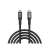 USB4 Gen4x2 C‑zu‑C Kabel EQUIP 2 m, 80 Gbit/s, PD 240 W, 8K@60Hz, Schwarz