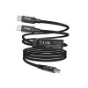 USB-C auf 2x USB-C Y-Ladekabel EQUIP 1,5 m PD 140 W, USB 2.0, Schwarz