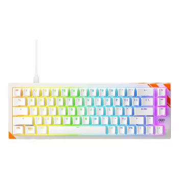 Mechanische Gaming-Tastatur Cherry K5 Pro TMR Compact 65% QWERTY US, kabelgebunden USB, RGB, Orange/Weiß