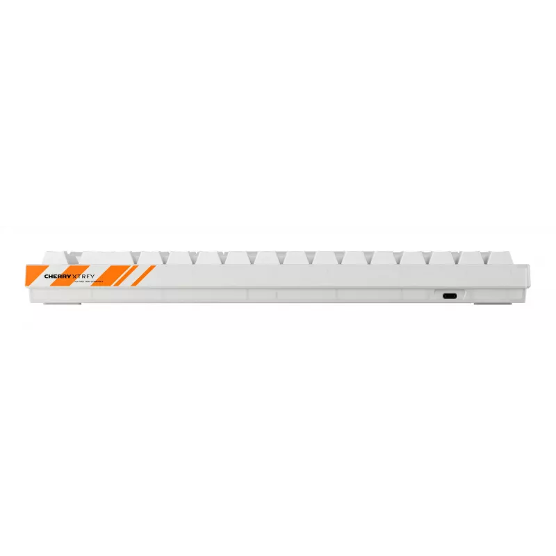 Mechanische Gaming-Tastatur Cherry K5 Pro TMR Compact 65% QWERTY US, kabelgebunden USB, RGB, Orange/Weiß