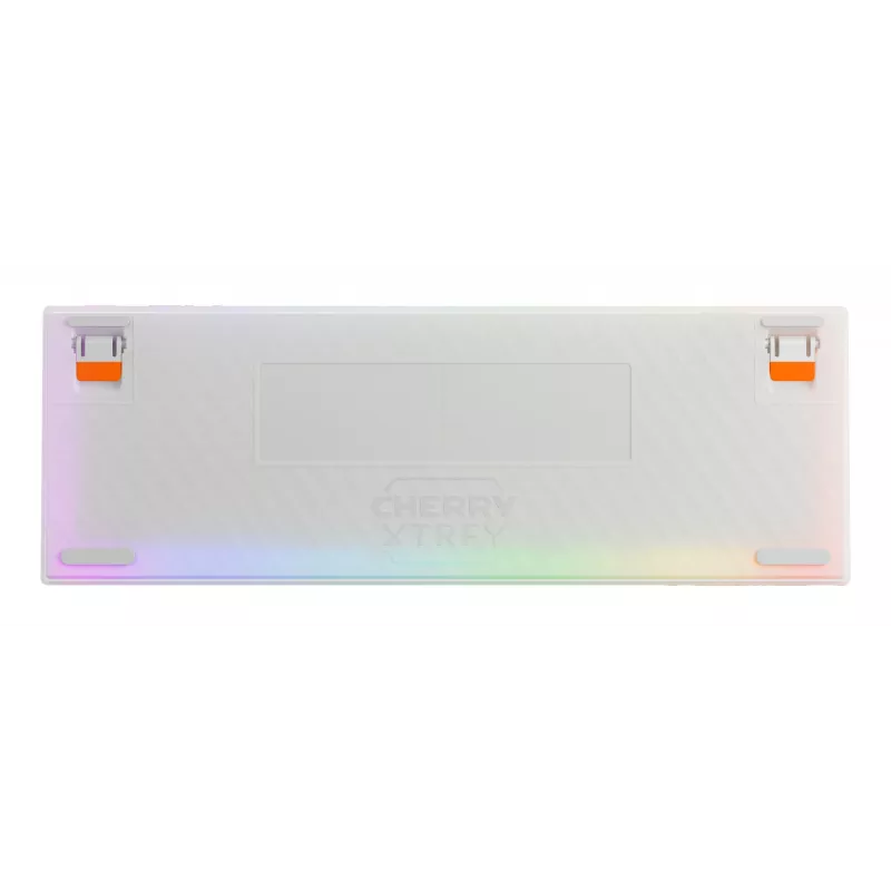Mechanische Gaming-Tastatur Cherry K5 Pro TMR Compact 65% QWERTY US, kabelgebunden USB, RGB, Orange/Weiß