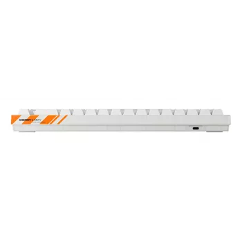 Mechanische Gaming-Tastatur Cherry K5 Pro TMR Compact – 65 % kabelgebundenes USB, QWERTZ, RGB, Orange/Weiß