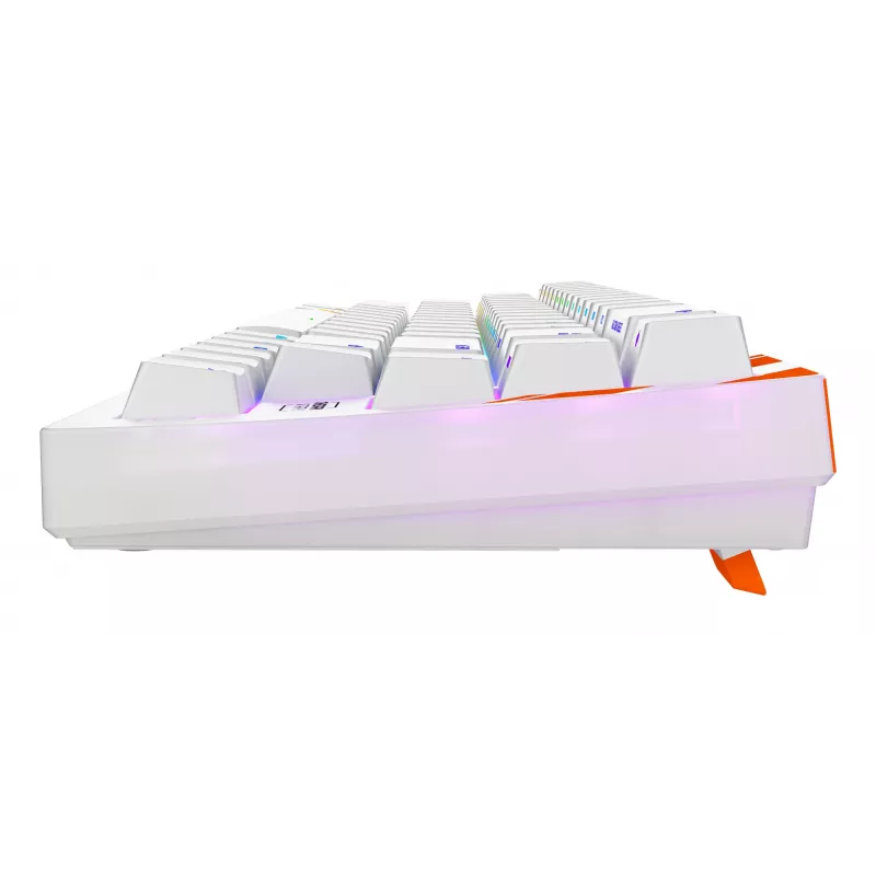 Mechanische Gaming-Tastatur Cherry K5 Pro TMR Compact – 65 % kabelgebundenes USB, QWERTZ, RGB, Orange/Weiß