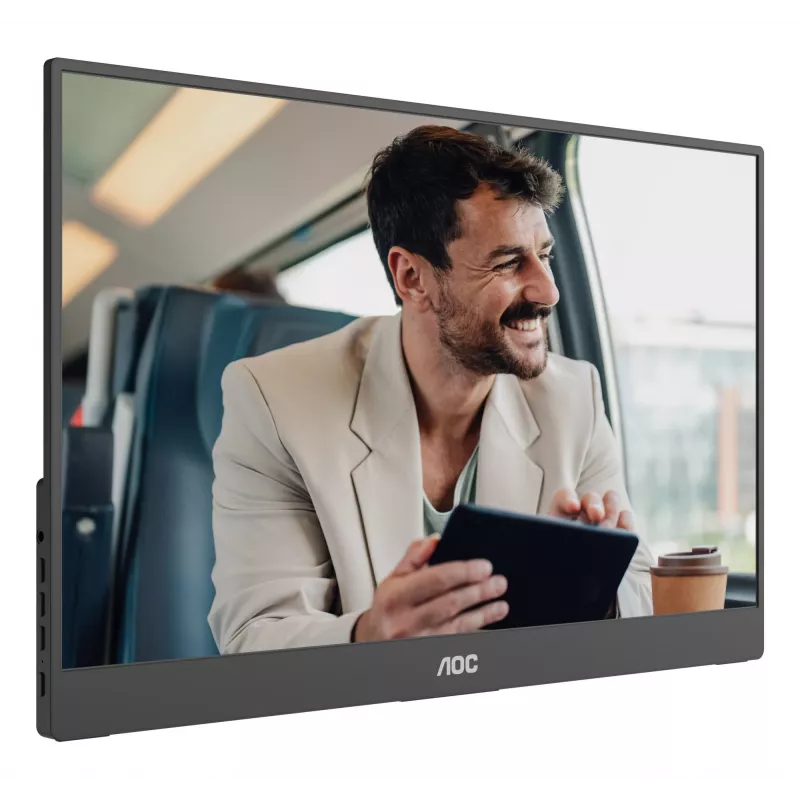 AOC 16T20E2 portabler TV/Monitor Tragbarer Monitor Schwarz 39,6 cm (15,6 Zoll) LED 1920 x 1080 Pixel