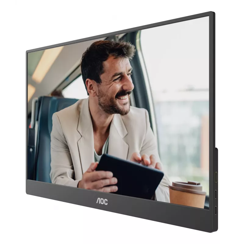 AOC 16T20E2 portabler TV/Monitor Tragbarer Monitor Schwarz 39,6 cm (15,6 Zoll) LED 1920 x 1080 Pixel