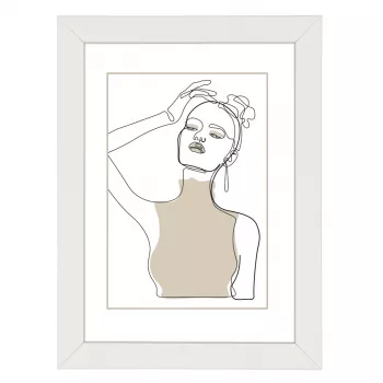 Einzelbilderrahmen Hama Copenhagen Weiß Glas MDF 220 mm