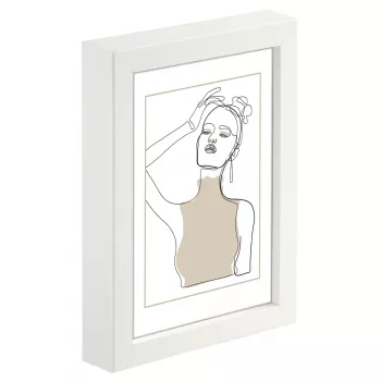 Einzelbilderrahmen Hama Copenhagen Weiß Glas MDF 220 mm