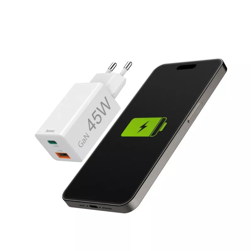 Hama 00125141 mobiles Ladegerät Universal Weiß AC Schnellladung Innenbereich