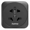 Hama 00223460 Netzstecker-Adapter Typ E/F Hybrid Universal Schwarz