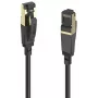 Hama 00202000 Netzwerkkabel Schwarz 0,5 m Cat8 S/FTP (S-STP)