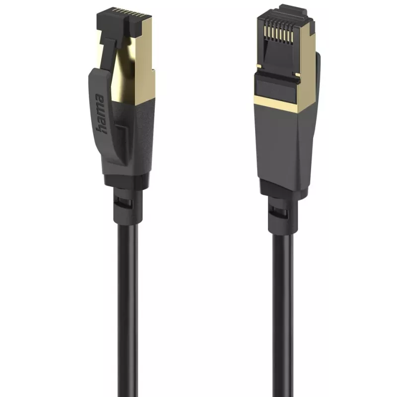Hama 00202000 Netzwerkkabel Schwarz 0,5 m Cat8 S/FTP (S-STP)