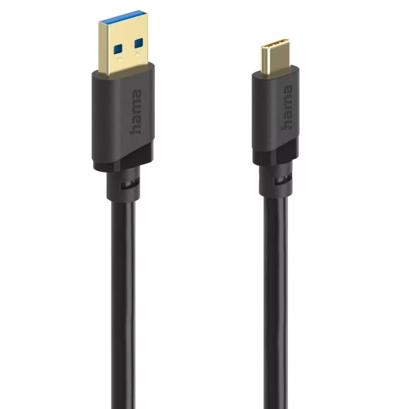 Hama 00202005 USB-Kabel USB 3.2 Gen 1 (3.1 Gen 1) 0,75 m USB A USB C Schwarz