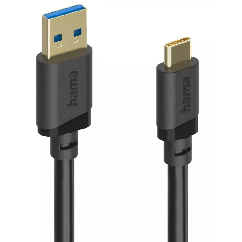 Hama 00202005 USB-Kabel USB 3.2 Gen 1 (3.1 Gen 1) 0,75 m USB A USB C Schwarz