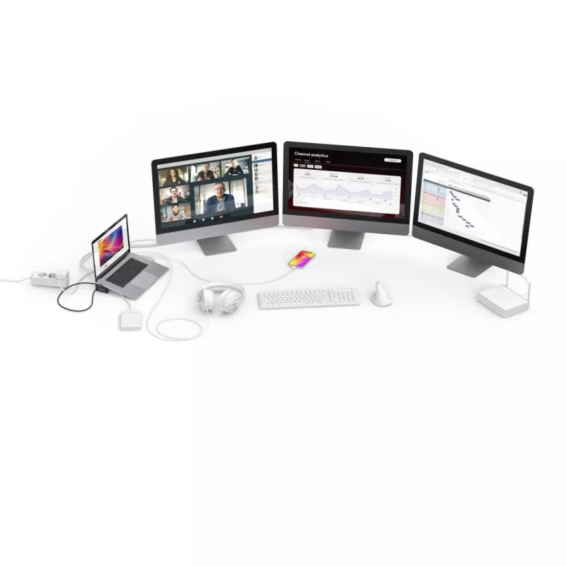 Hama 00200149 Laptop-Dock/Port-Replikator Docking Schwarz, Grau