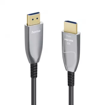 Hama 00202036 HDMI-Kabel 15 m HDMI Typ A (Standard) Schwarz, Grau, Silber