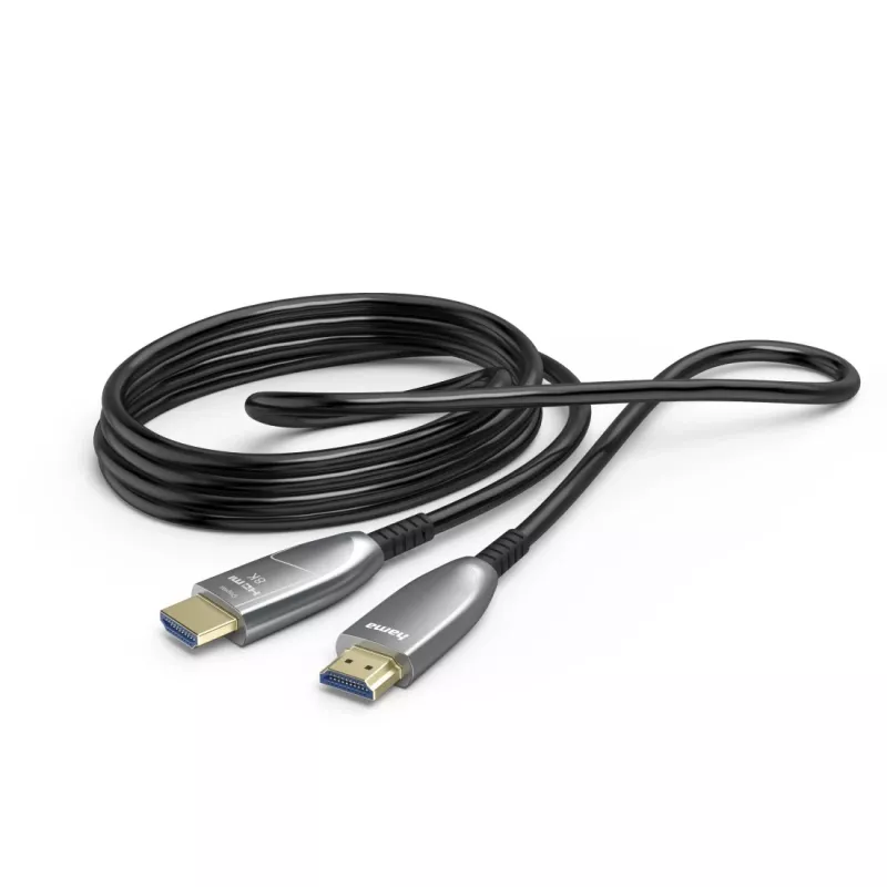 Hama 00202036 HDMI-Kabel 15 m HDMI Typ A (Standard) Schwarz, Grau, Silber