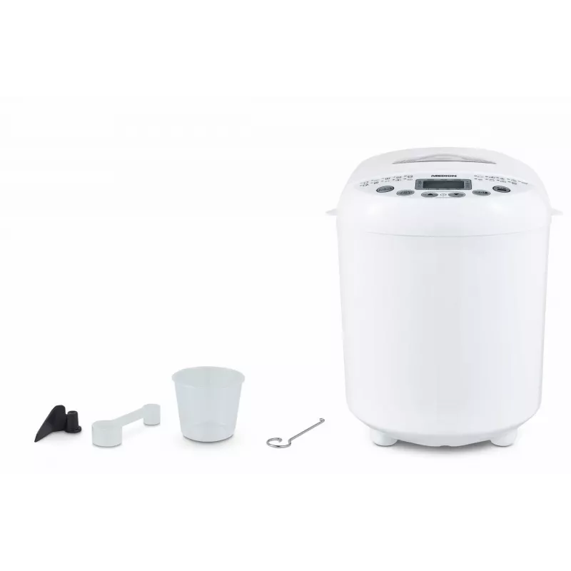 Brotbackautomat MEDION MD 11011 550 W Weiß 1 kg Digitaler Timer