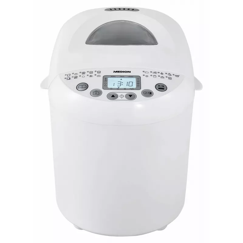 Brotbackautomat MEDION MD 11011 550 W Weiß 1 kg Digitaler Timer