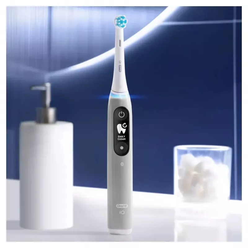 Braun iO Serie 6 Erwachsenen-Vibrationszahnbürste Grau