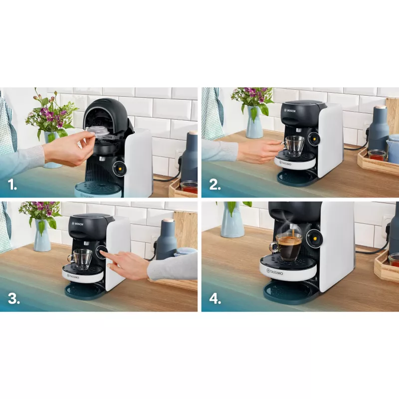 Bosch TAS164E Kaffeemaschine Vollautomat Kapselkaffeemaschine 0,7 L