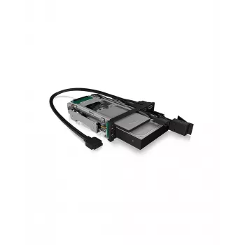 ICY BOX IB-174SSK-U 13.3 cm (5.25 Zoll) Speicherlaufwerkträger Schwarz
