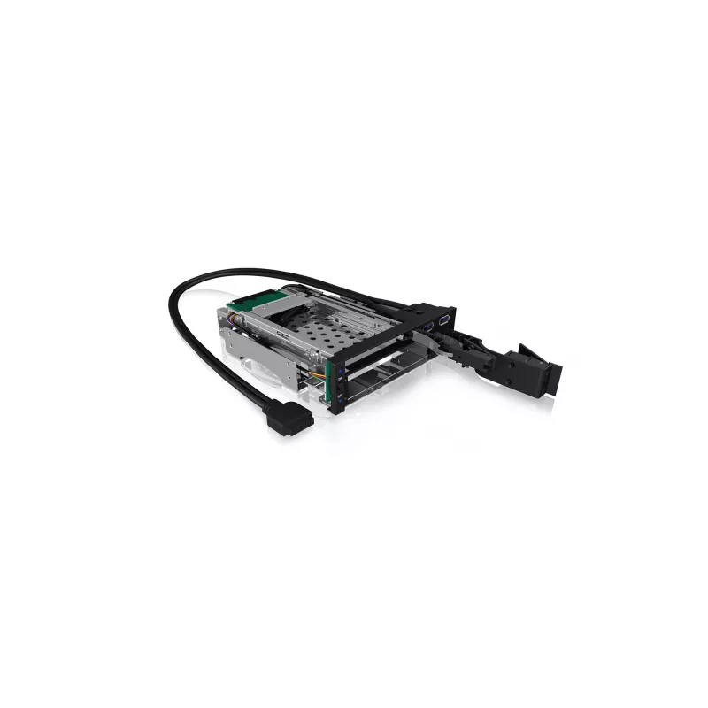 ICY BOX IB-174SSK-U 13.3 cm (5.25 Zoll) Speicherlaufwerkträger Schwarz