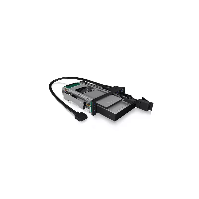 ICY BOX IB-174SSK-U 13.3 cm (5.25 Zoll) Speicherlaufwerkträger Schwarz