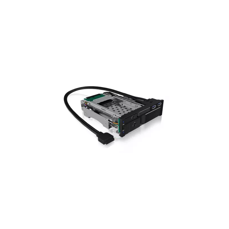 ICY BOX IB-174SSK-U 13.3 cm (5.25 Zoll) Speicherlaufwerkträger Schwarz