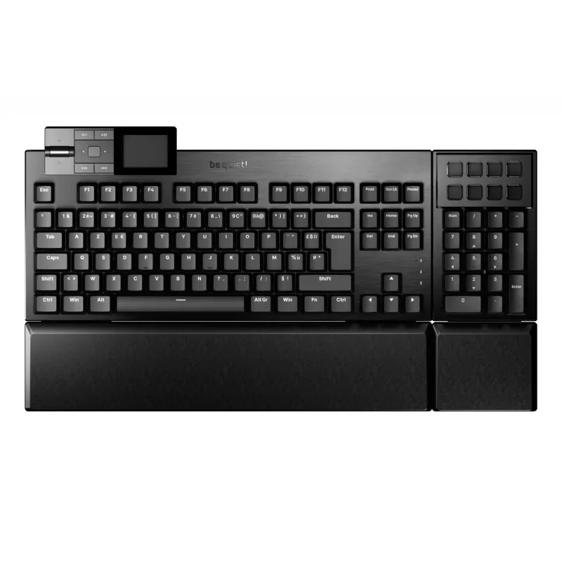 be quiet Dark Mount Silent Tactile FR ISO Gaming-Tastatur USB AZERTY Französisch Schwarz
