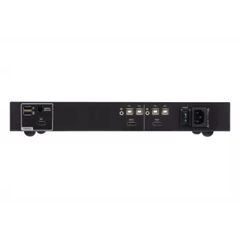 ATEN 2-Port USB HDMI Secure KVM-Switch mit CAC, 4K UHD 3840x2160@60Hz, USB-Tastatur/Maus, Metallgehäuse