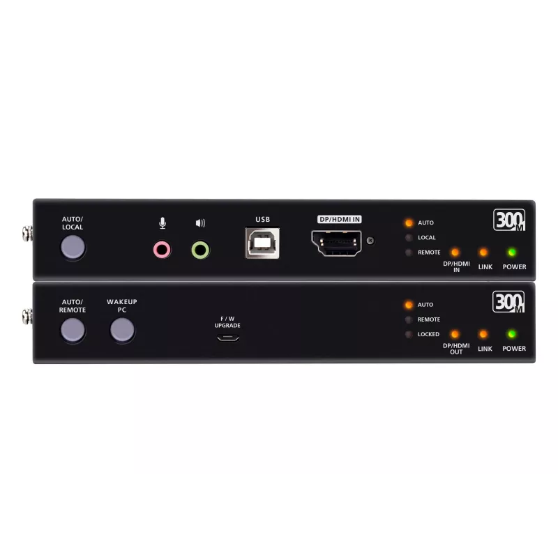 KVM Extender ATEN True 4K DP/HDMI Optical KVM 300m – Sender & Empfänger, DisplayPort/HDMI, USB, 300 m