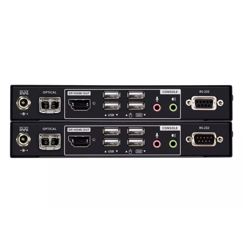 KVM Extender ATEN True 4K DP/HDMI Optical KVM 300m – Sender & Empfänger, DisplayPort/HDMI, USB, 300 m