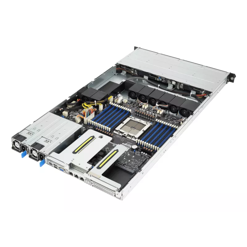 ASUS RS501A-E12-RS4 LGA 6096 Rack (1U) Schwarz, Silber