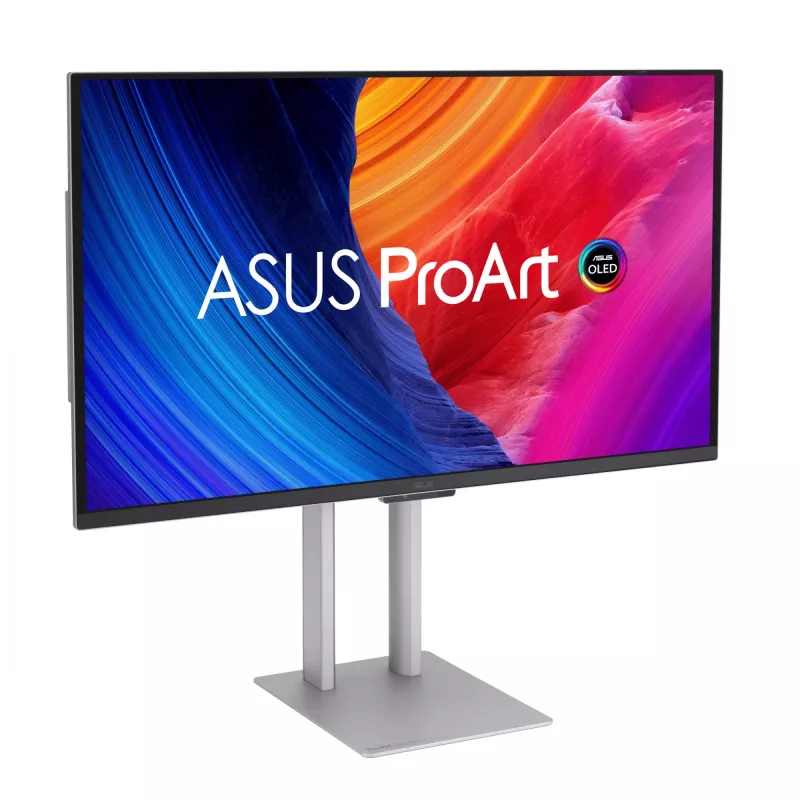 ASUS ProArt PA27UCDMR Computermonitor 67,3 cm (26,5 Zoll) 3840×2160 4K OLED Silber, 0,1 ms, USB 3.2 Gen 2, Lautsprecher, VESA