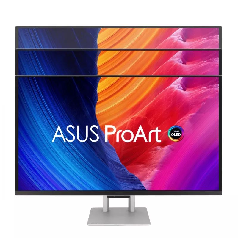 ASUS ProArt PA27UCDMR Computermonitor 67,3 cm (26,5 Zoll) 3840×2160 4K OLED Silber, 0,1 ms, USB 3.2 Gen 2, Lautsprecher, VESA