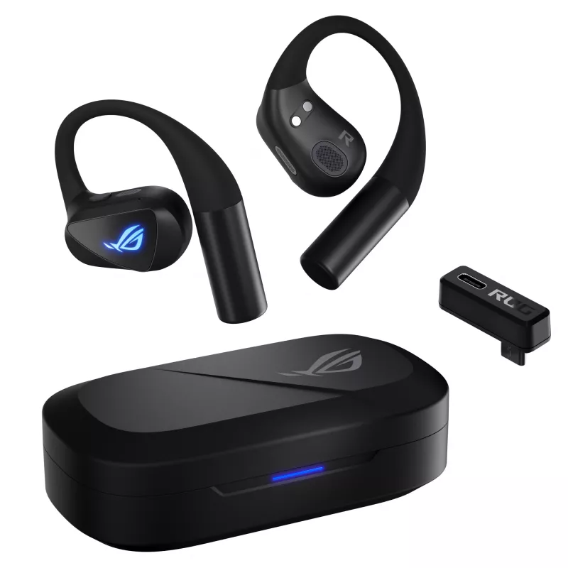Headset ASUS ROG Cetra Open Wireless TWS Bluetooth Ear-hook Schwarz, 20–20000 Hz, 116 g