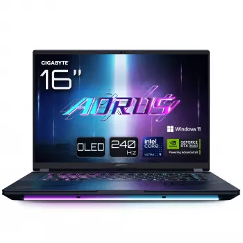 Laptop GIGABYTE AORUS MASTER 16 BYHC5FRE65SP — Intel Core Ultra 9 275HX, 16 Zoll WQXGA, 32 GB DDR5, 2 TB SSD, NVIDIA GeForce RTX 5080, Windows 11 Pro