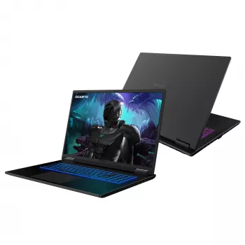 GIGABYTE GAMING A18 3VHK3FRC64SH Laptop AMD Ryzen™ 7 260 45,7 cm (18 Zoll) WQXGA 32 GB DDR5-SDRAM 1 TB SSD NVIDIA GeForce RTX 5060 Wi-Fi 6E (802.11ax) Windows 11 Home Schwarz