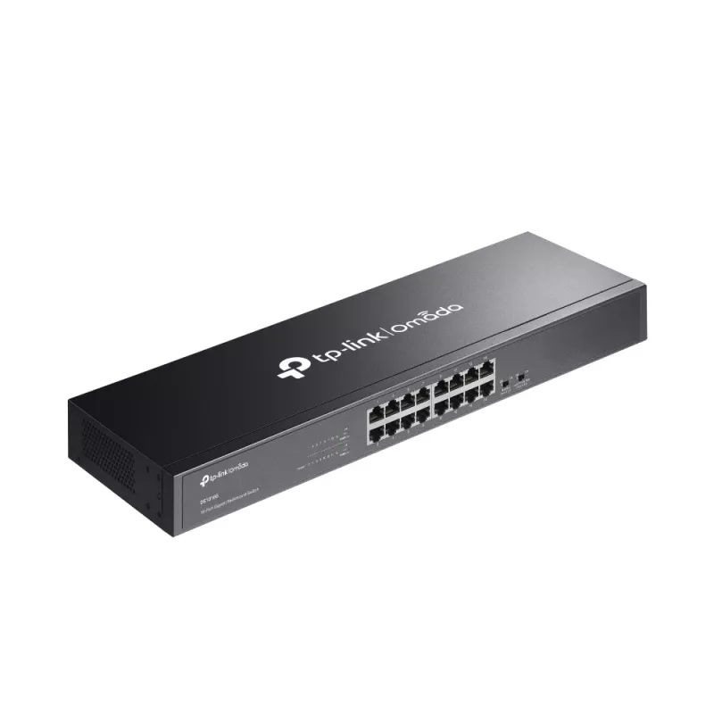 TP-Link Omada DS1016G Netzwerk-Switch Unmanaged Gigabit Ethernet (10/100/1000) 1U Schwarz