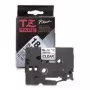 Etikettenband Brother TZ-FX641 für Etikettendrucker, laminiert 18 mm, schwarz auf weiß