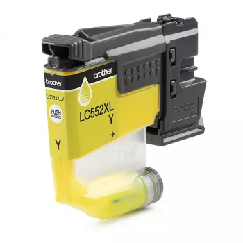 Original Brother LC552XLY Tintenpatrone, Gelb, Pigmentbasiert, Einzelpack, 1500 Seiten