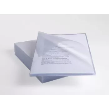 Rexel Anti-Rutsch A4 Ordner klar (25), Polypropylen (PP), Transparent, 20 Blatt, 25 Stück