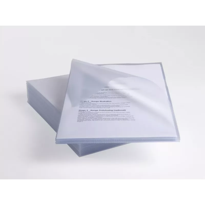 Rexel Anti-Rutsch A4 Ordner klar (25), Polypropylen (PP), Transparent, 20 Blatt, 25 Stück